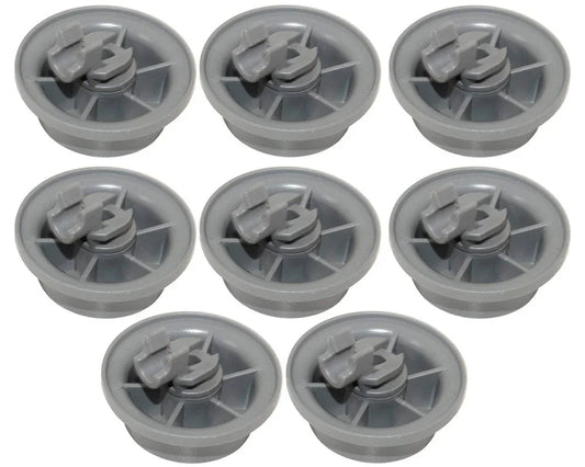 8 x Genuine Beko Dishwasher Lower Basket Rail Wheels 1885900600 - Mersey Spares