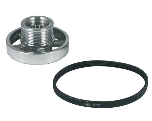 Genuine Jockey Pulley Wheel and Drive Belt Kit for Beko 492204404 Tumble Dryers - Mersey Spares