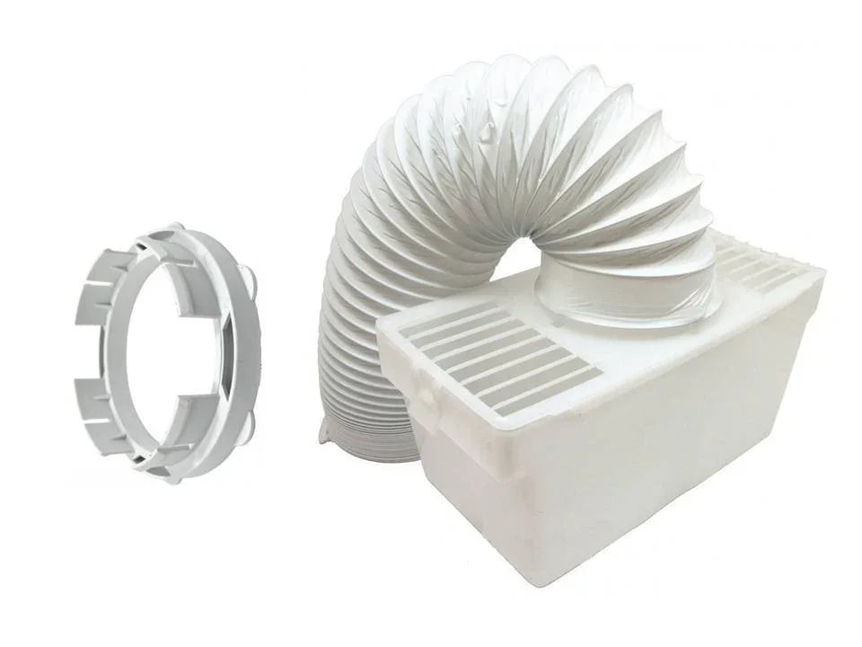 White Knight Crosslee CL332, CL372 Tumble Dryer Vent Kit Box, Hose & Adaptor Kit - Mersey Spares