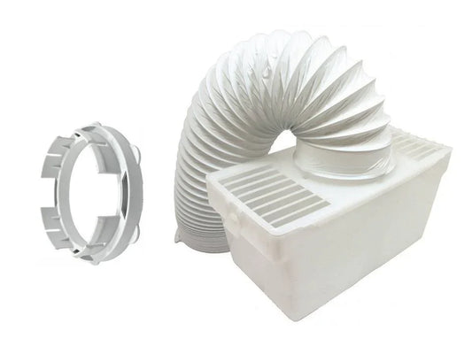 White Knight Crosslee CL332, CL372 Tumble Dryer Vent Kit Box, Hose & Adaptor Kit - Mersey Spares