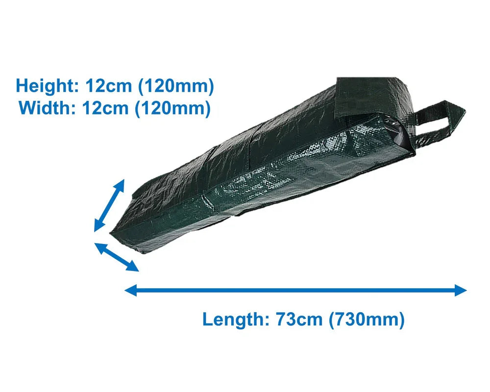 Wrapping Paper Bag Storage Organiser Holders For Christmas &Gift Wrap 73x12x12cm - Mersey Spares