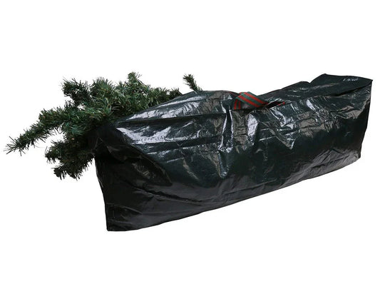 Christmas Tree Lights ZIP UP Sack Storage Bag for upto 9FT XMAS TREES (Green) - Mersey Spares