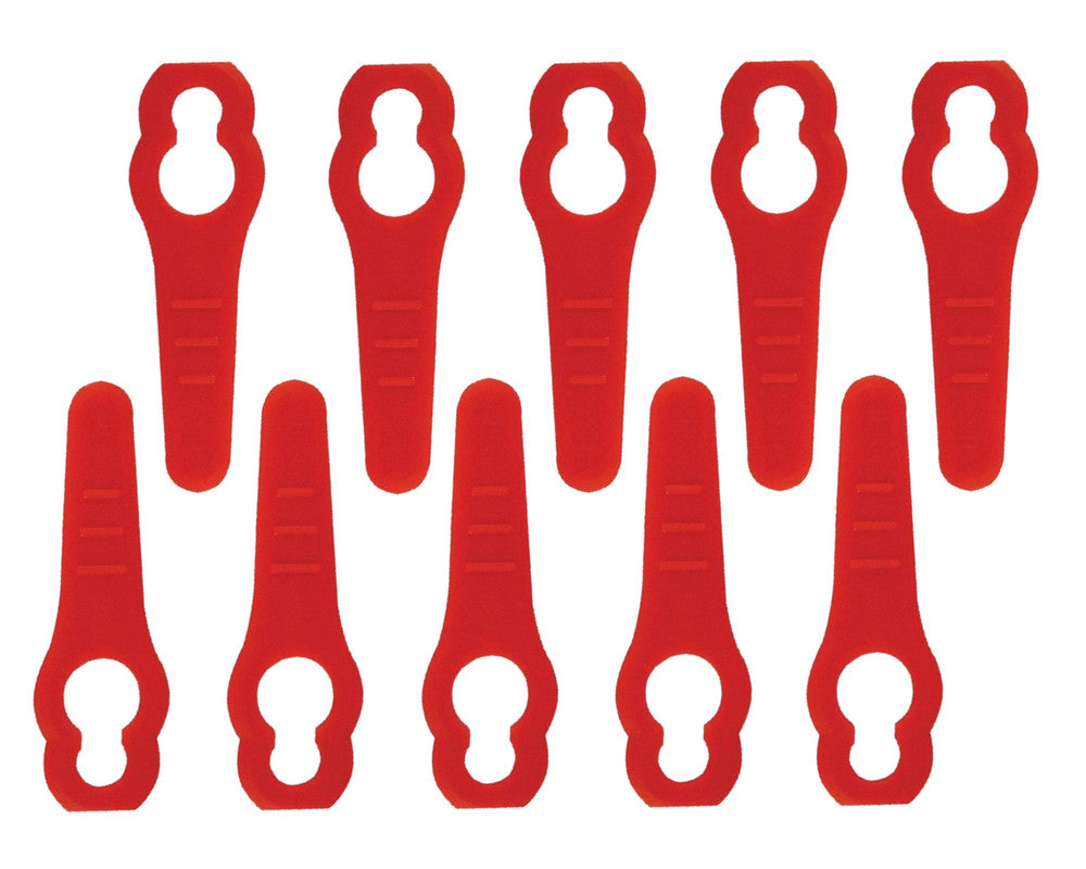 10 x Red Plastic Blades for Qualcast MEH29 MEH929 MEH1129B Grass Trimmers