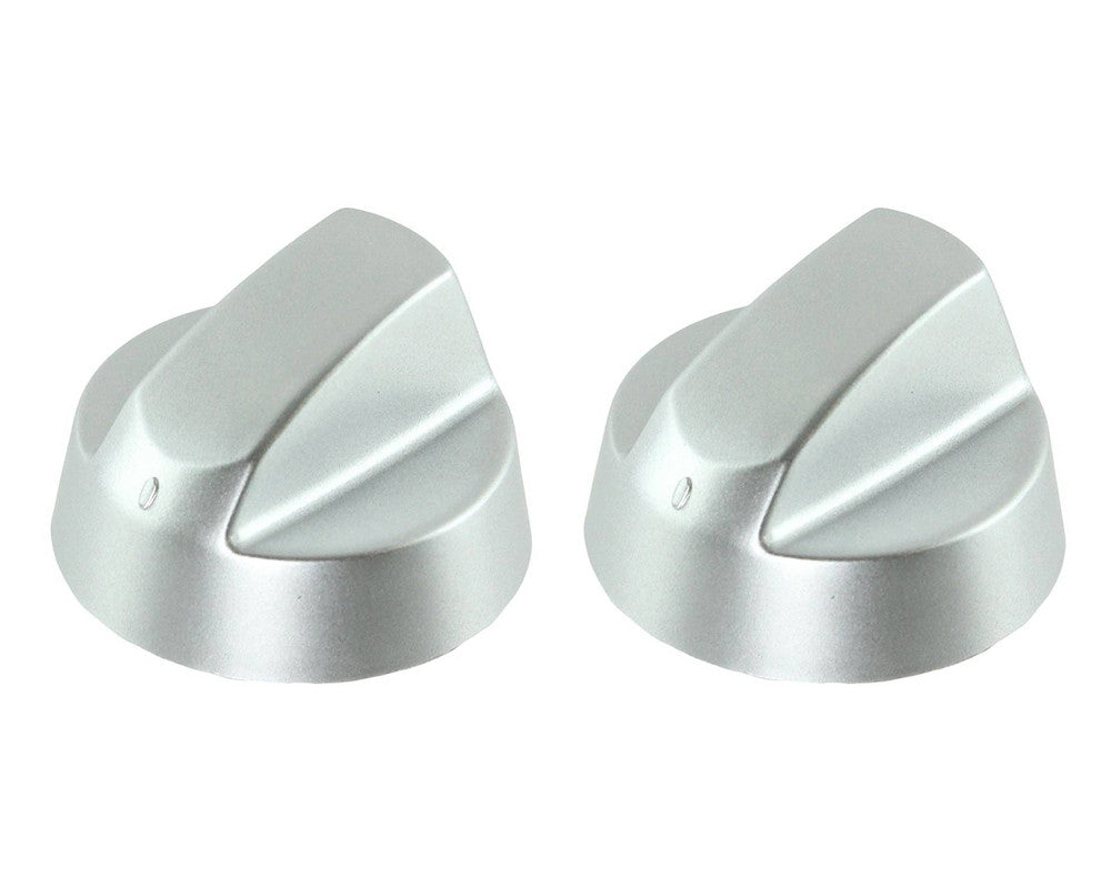 Silver Grey Control Knobs / Dials for Hotpoint Oven Cooker & Hob Pack of 2