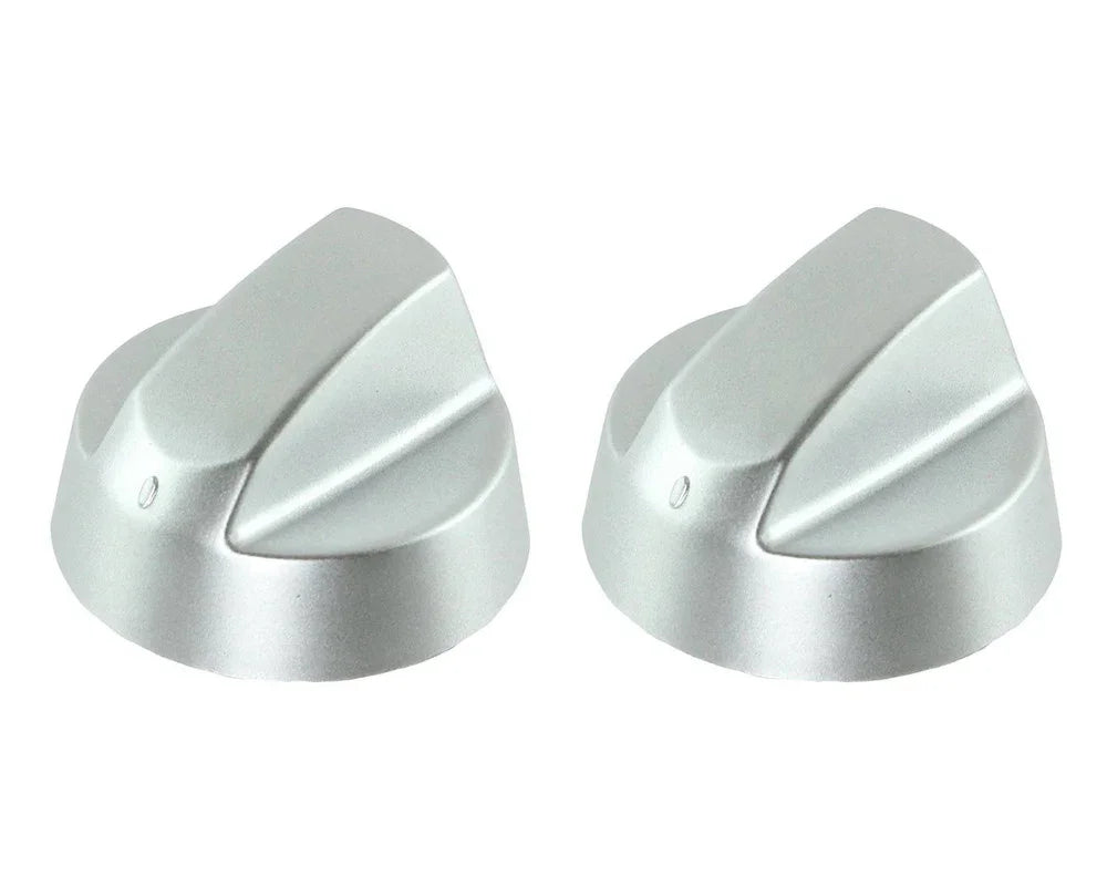 Silver Grey Control Knobs / Dials for Baumatic Oven Cooker & Hob Pack of 2 - Mersey Spares
