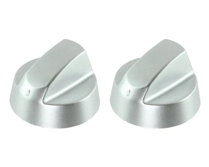 Silver Grey Control Knobs / Dials for Baumatic Oven Cooker & Hob Pack of 2 - Mersey Spares