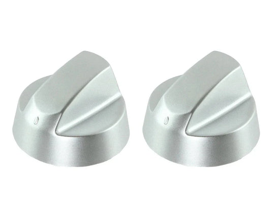 Silver Grey Control Knobs / Dials for Creda Oven Cooker & Hob Pack of 2 - Mersey Spares