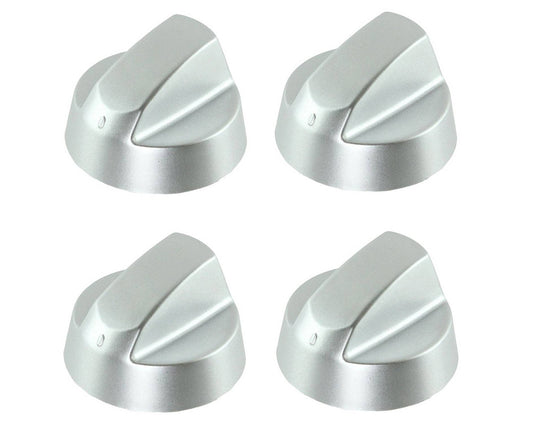 Silver Grey Control Knobs / Dials for Cannon Oven Cooker & Hob Pack of 4