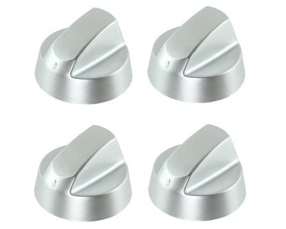 Silver Grey Control Knobs / Dials for AEG Oven Cooker & Hob Pack of 4