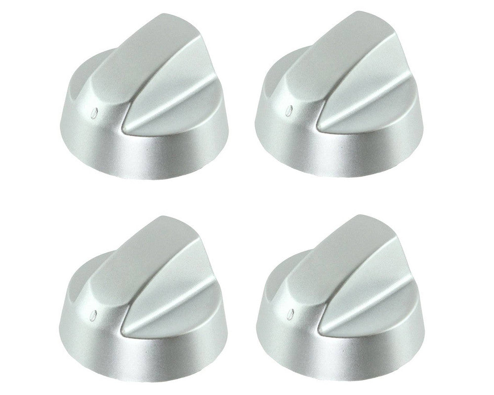 Silver Grey Control Knobs / Dials for Siemens Oven Cooker & Hob Pack of 4