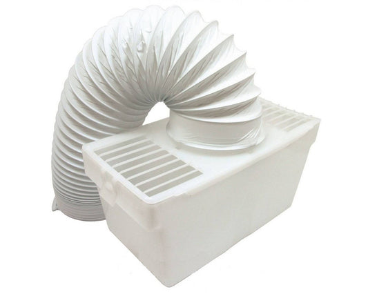 Universal Indoor Tumble Dryer Condenser Vent Kit & Box For 4" 100mm Dryer Hoses