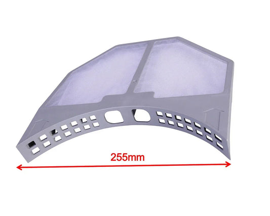 For Indesit IDV65 IDV75 IDVA735 IS60V ISA60 255mm Replacement Fluff Lint Filter - Mersey Spares