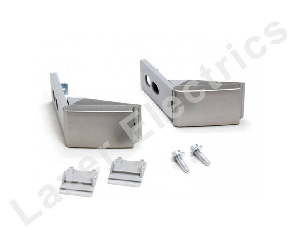 Pair of Silver Hinges for Liebherr Fridge Freezer Door Handle Repair Kit 9590178